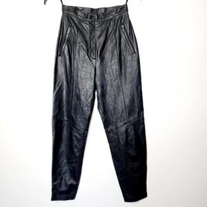 Vintage leather womens high rise pantsthis is Vintage size 8